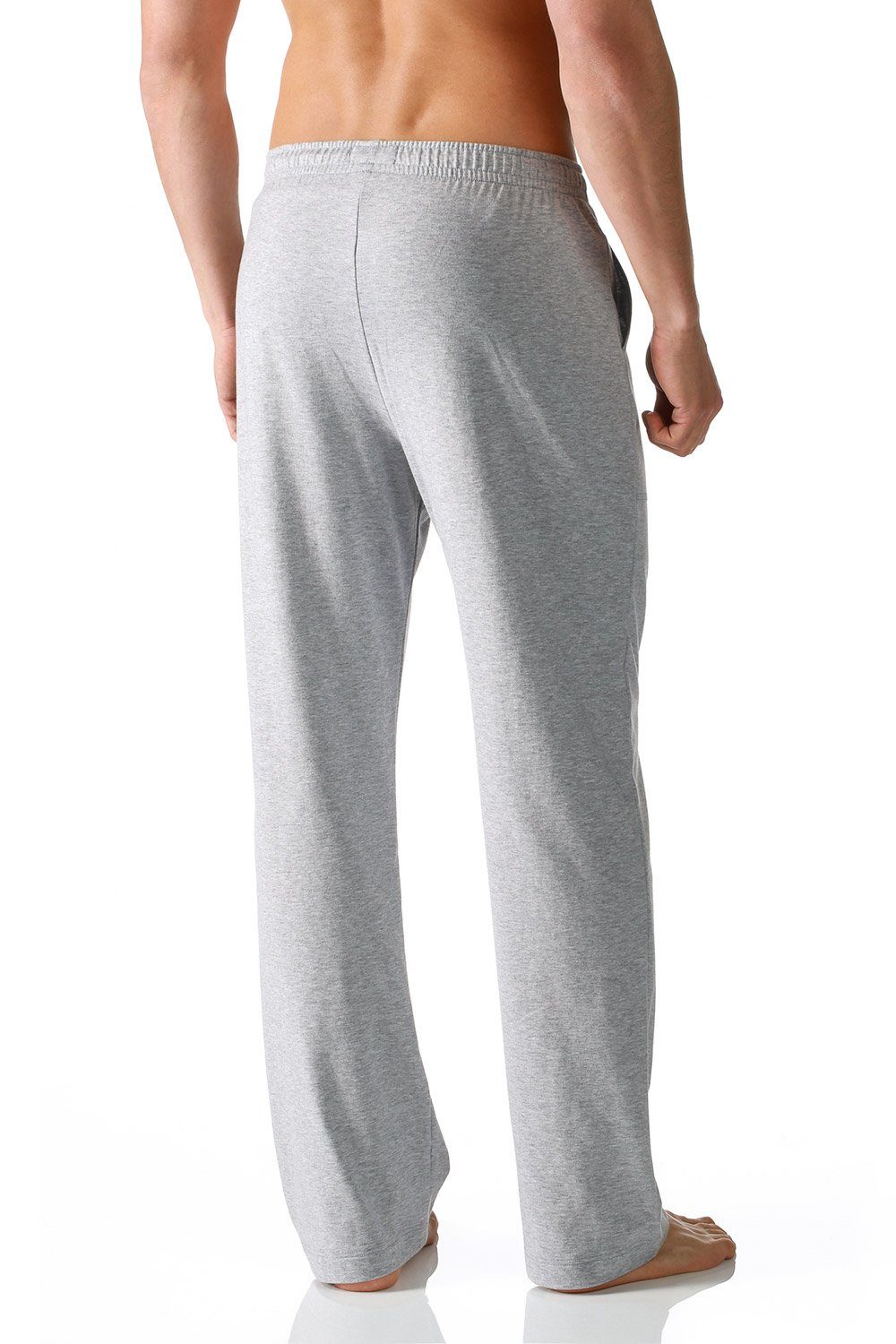 Mey Loungepants Club Collection (1-tlg) aus Homewear (620) Grey Baumwolle, Hose lange auch mit reiner Hose Langgrößen in Herren Light Taschen Melange