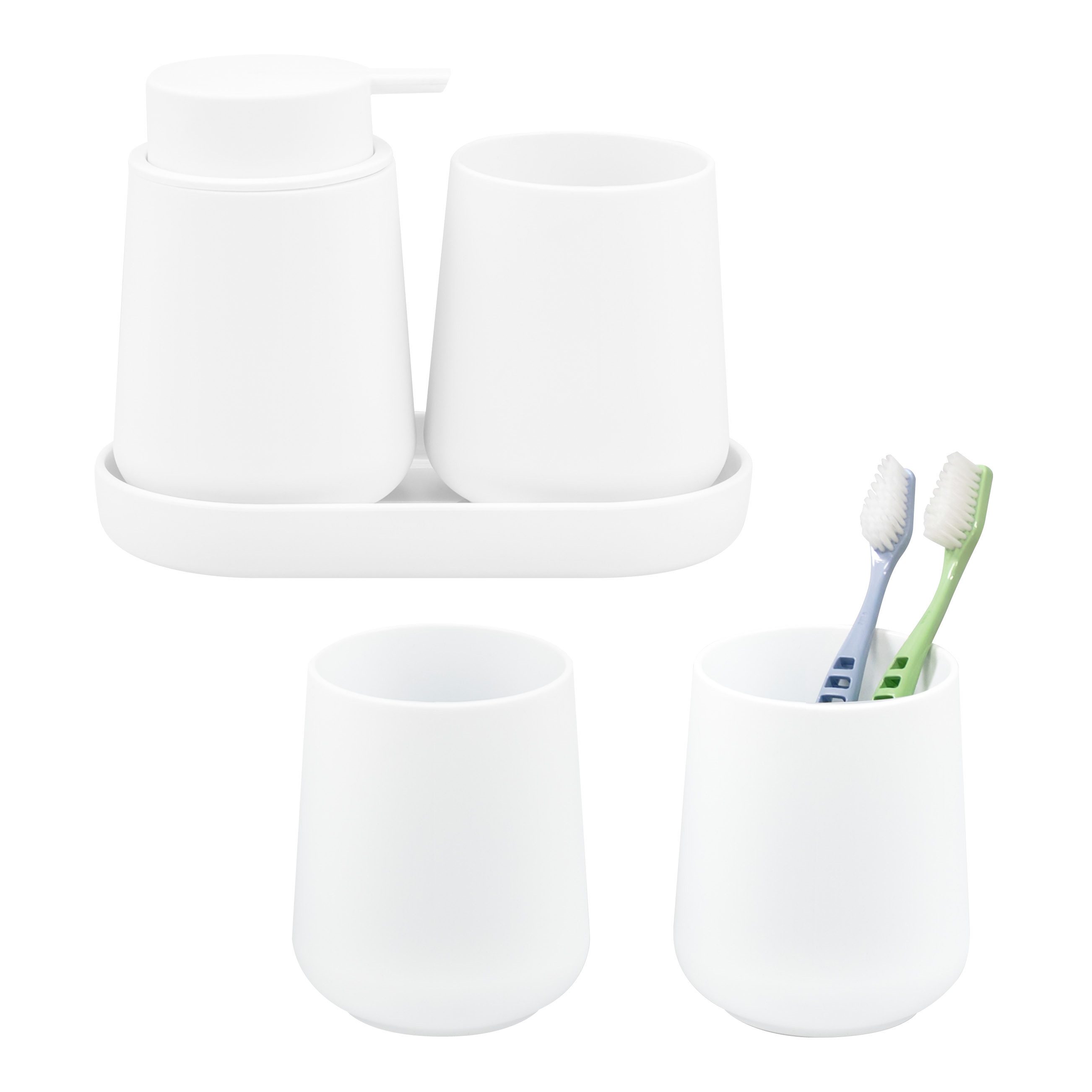 eluno Badaccessoire-Set TESERO 5tlg. Soft-Touch, 5 tlg.