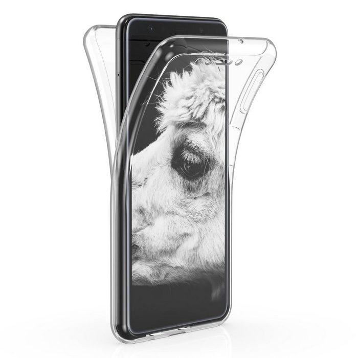 kwmobile Handyhülle Hülle für Samsung Galaxy A7 (2018) Silikon Komplettschutz Handy Cover Case Schutzhülle