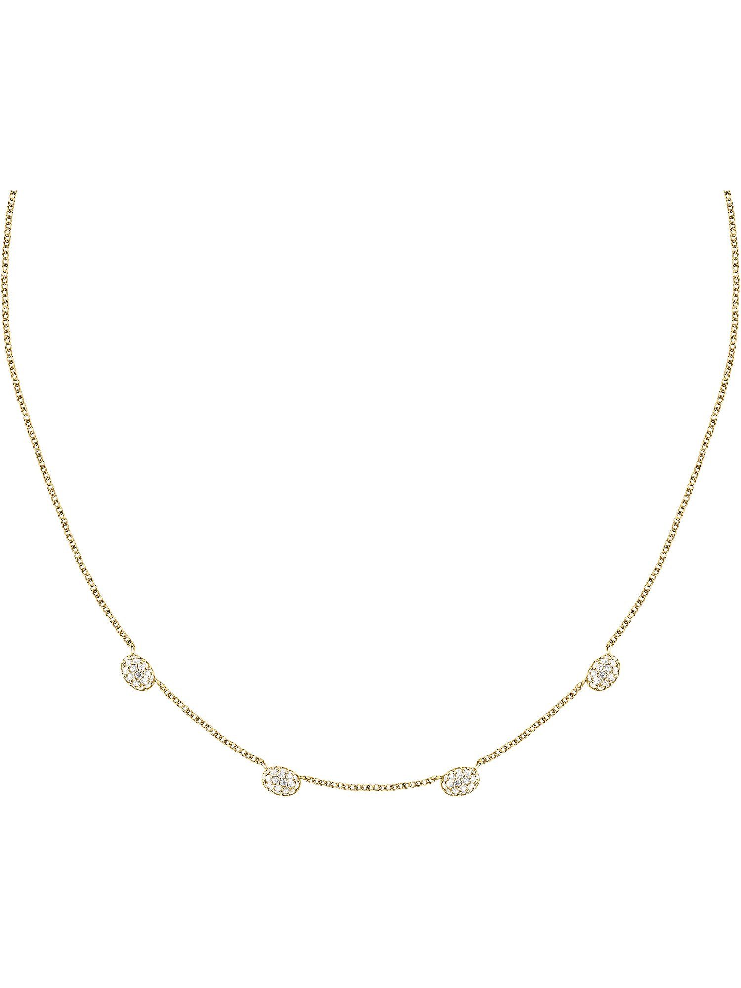 MORELLATO Silberkette Morellato Damen-Kette Silber, recycelt Zirkonia, Pave