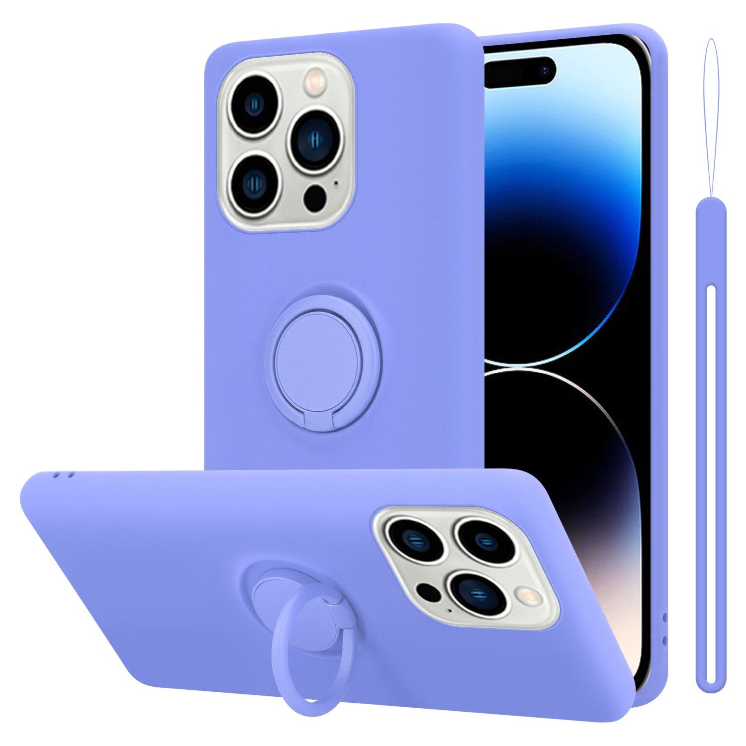 Cadorabo Handyhülle für iPhone 14 PRO MAX Hülle Apple iPhone 14 PRO MAX, Robustes Hard Case - Handy Schutzhülle - Hülle - Back Cover Bumper