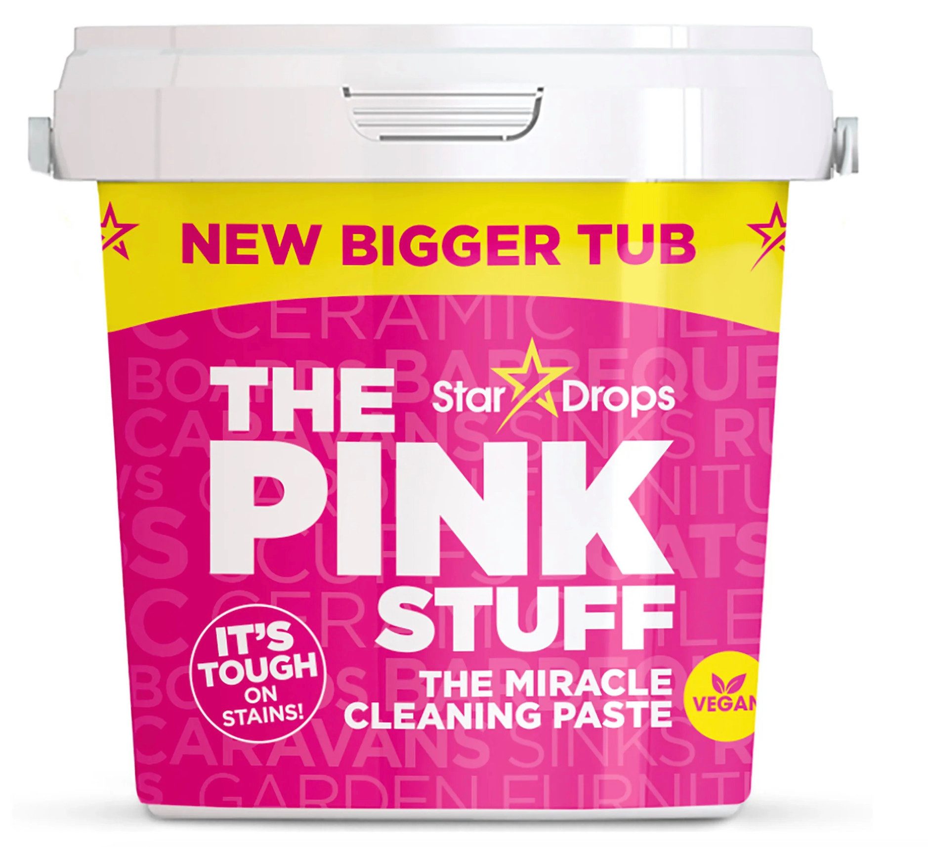 The Pink Stuff Reinigungspaste THE PINK STUFF Miracle Cleaning Paste 850 g Reinigungsmasse (Einzelprodukt – Reinigungspaste 850 g Vegan & tierversuchsfrei (Leaping Bunny zertifiziert)