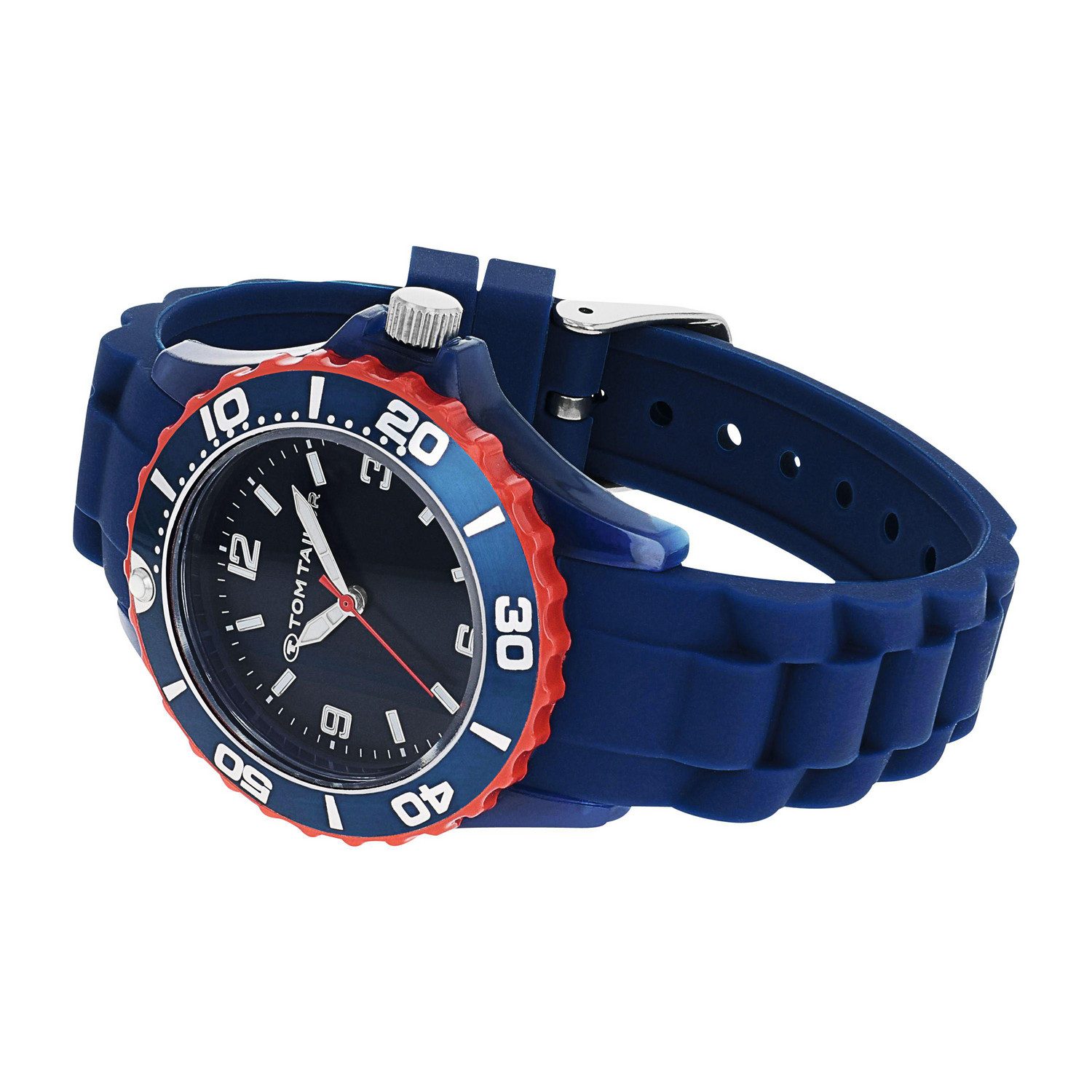 TOM TAILOR Quarzuhr 2100705, Armbanduhr, Silikonarmband, Kinderuhr, Junge, analog