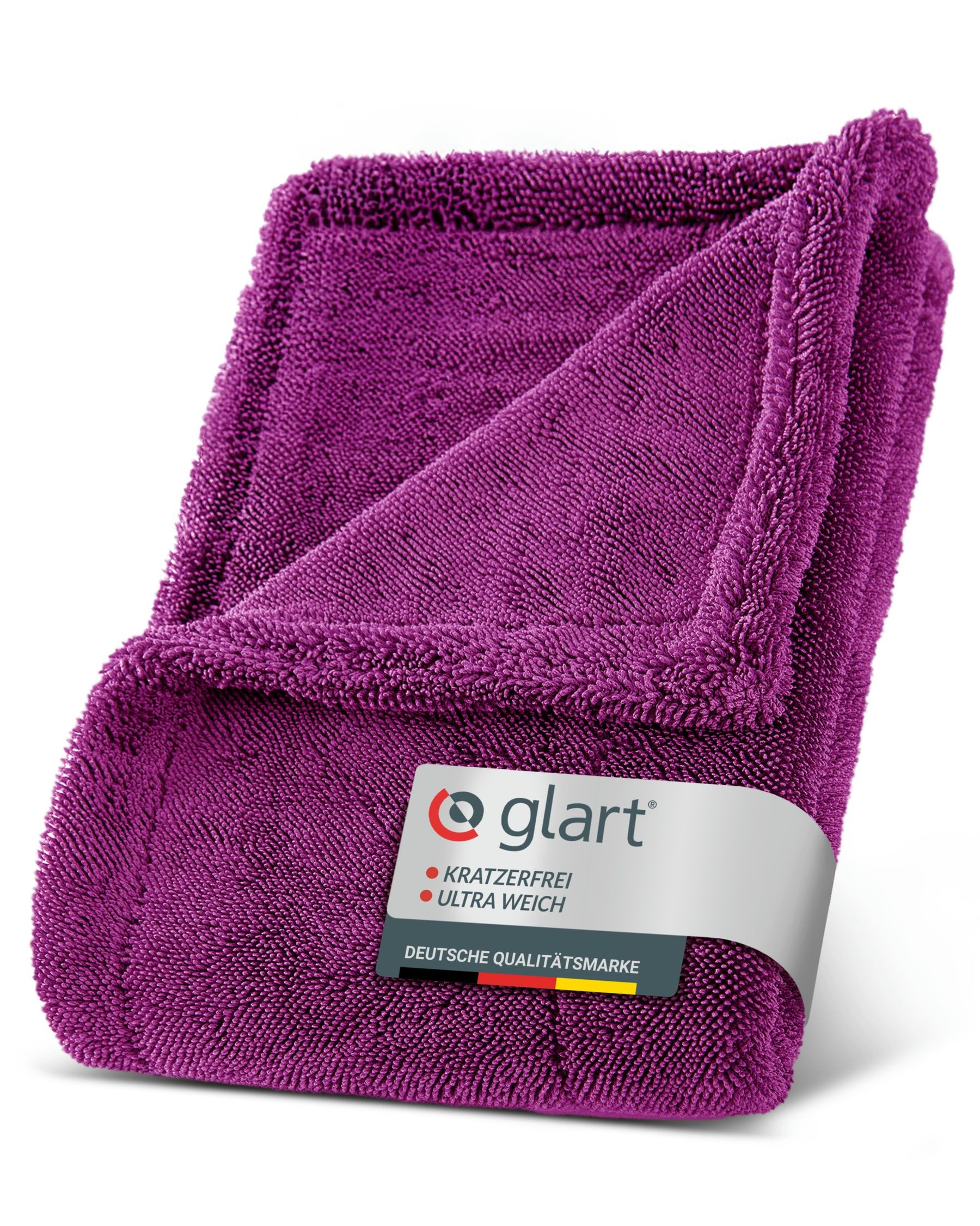 Glart 44TW6P Twist Auto Mikrofaser Trockentuch XXL 60x40cm extrem saugstark Mikrofasertuch (80% Polyester, 20% Nylon, 40x60 cm)