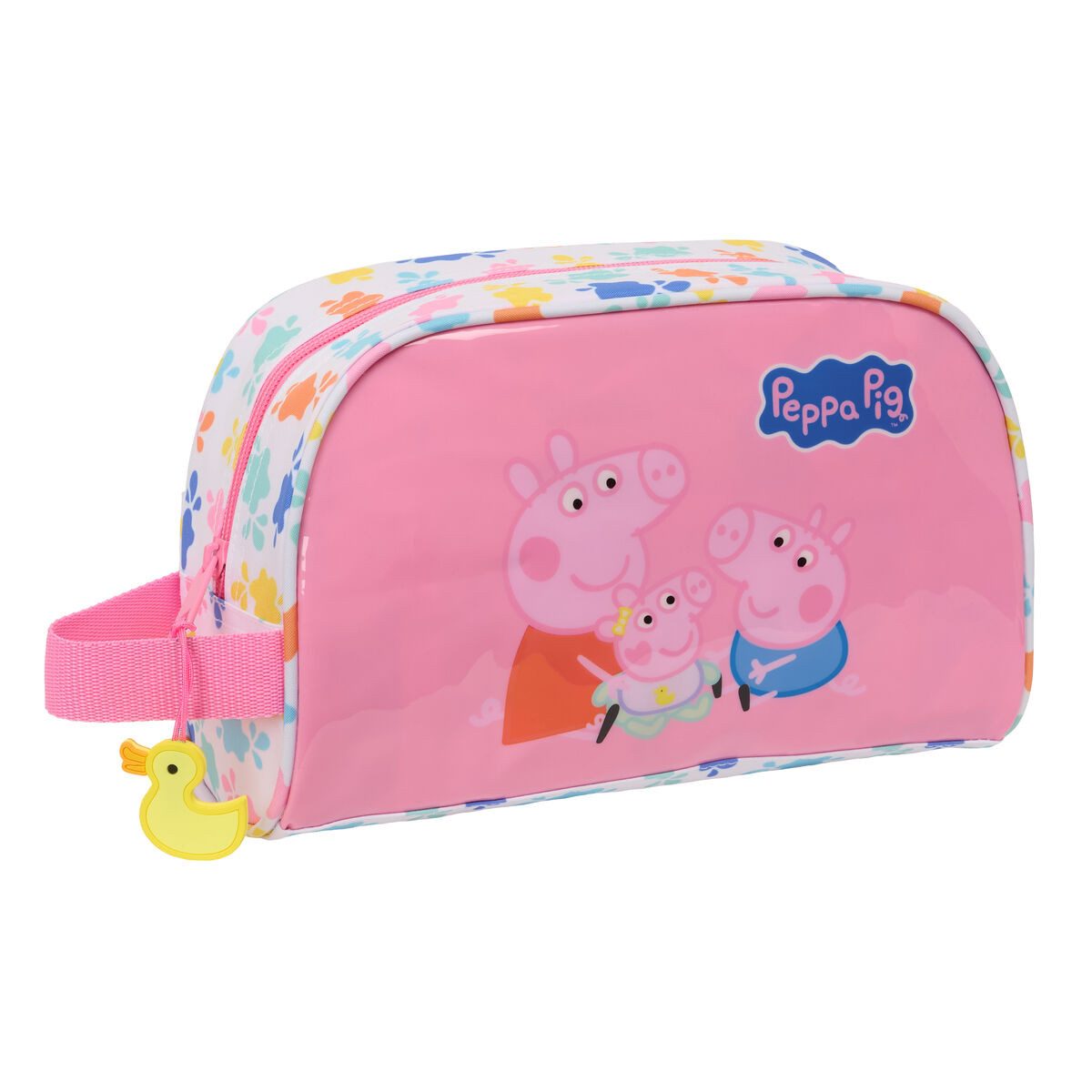 Peppa Pig Kulturbeutel Reise-Toilettentasche Peppa Pig Baby pig Bunt 26x16x9 cm