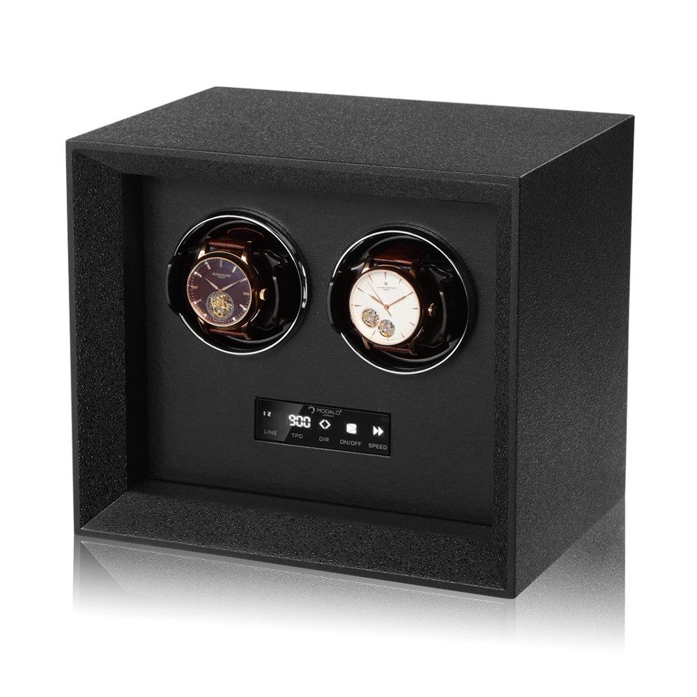 MODALO Uhrenbeweger SAFE SYSTEMS 2 Uhren, (Uhrenboxen, Uhrenkasten Uhrenbeweger 2 Uhren)
