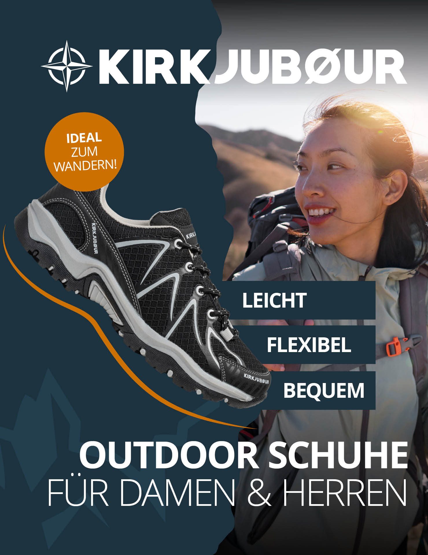 KIRKJUBOUR "Makalu" Unisex Outdoor Schuhe Outdoorschuh flexible, leichte Pr günstig online kaufen