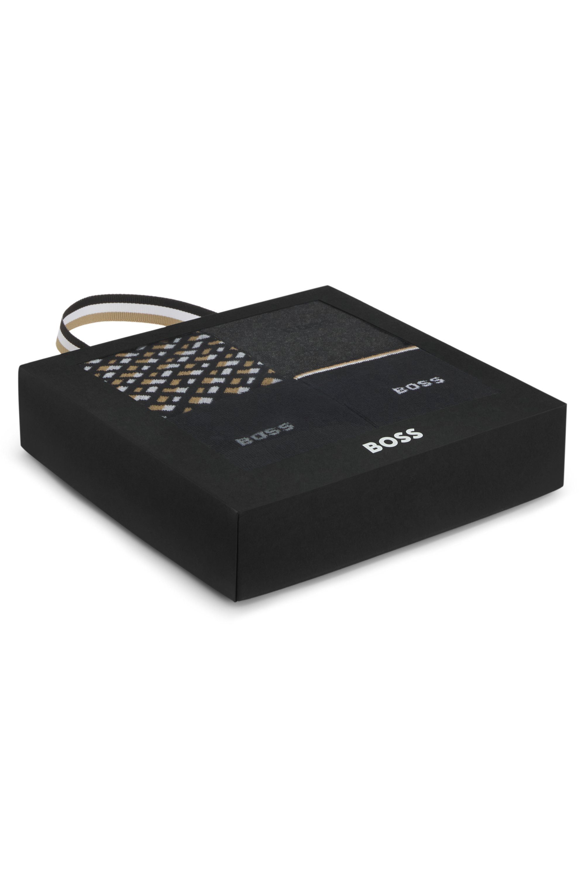 BOSS Businesssocken (Packung, 4-Paar, 4) mit BOSS Logo