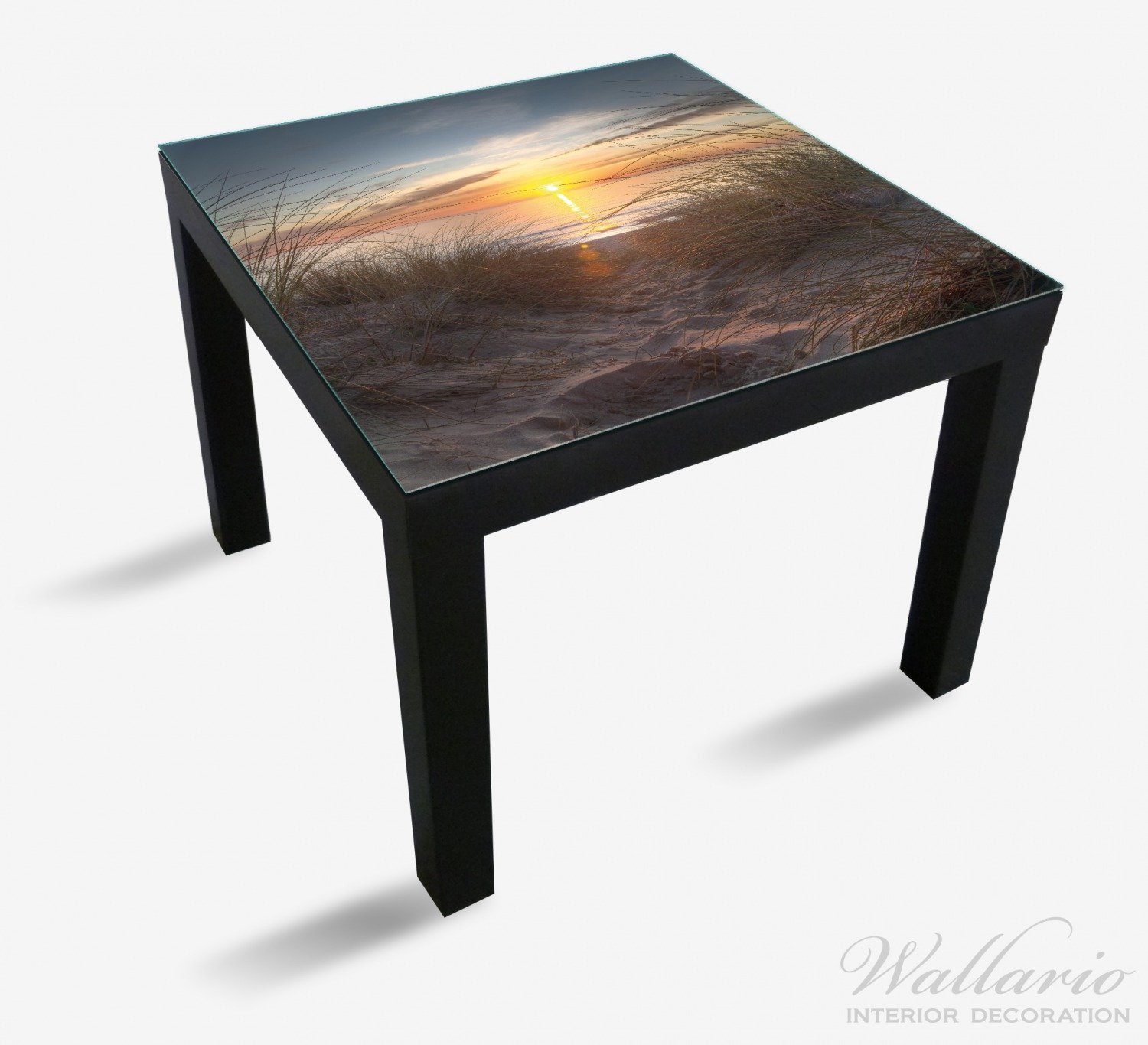 Strand am Sonnenuntergang Wallario Ikea Tisch St), Lack für Tischplatte geeignet (1
