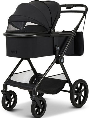 Moon Kombi-Kinderwagen Clicc, black/melange