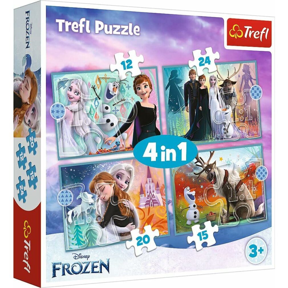 Trefl Puzzle Ice Kingdom Puzzle: Erstaunliche Welt 4in1 (12,15,20,24 Teile) günstig online kaufen