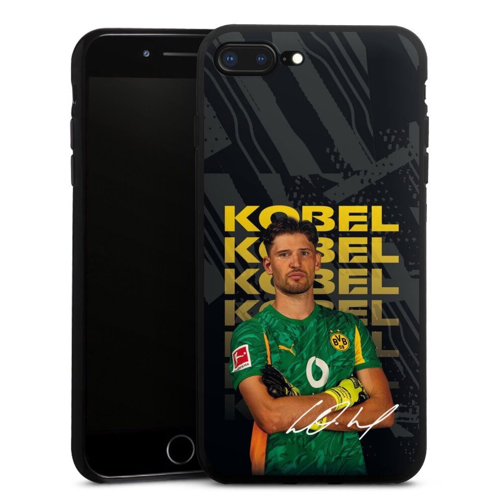 DeinDesign Handyhülle Borussia Dortmund Gregor Kobel BVB Gregor Kobel 25/26, Apple iPhone 8 Plus Silikon Hülle Bumper Case Handy Schutzhülle