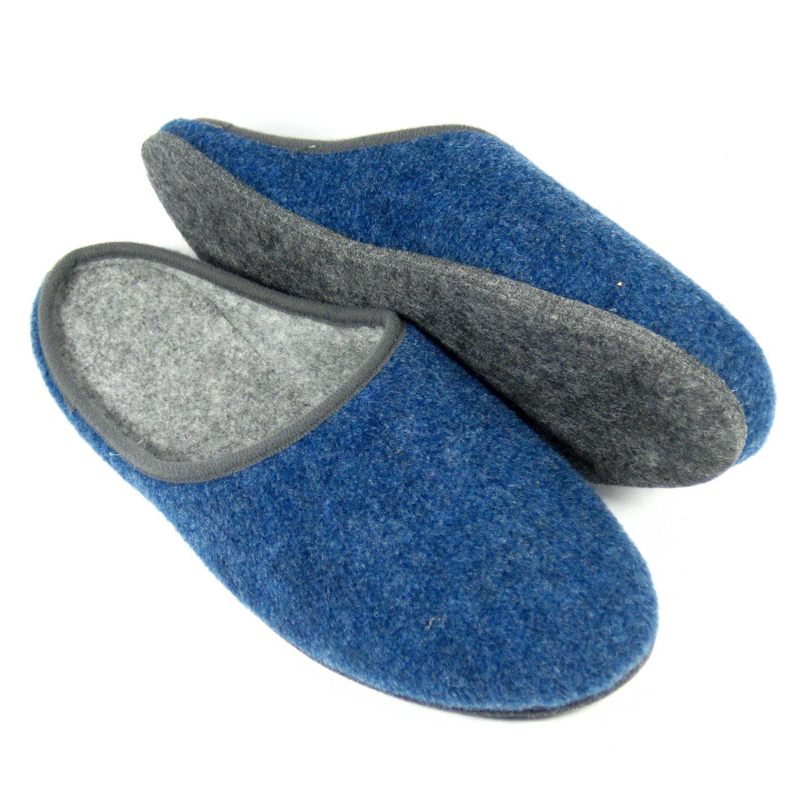 Pantoffelmann Filz Pantoffel Herren Damen Hauspantoffel Filzpantoffel Hausschuhe Pantoffel (1 Paar) für Laminat- und Parkettfußböden