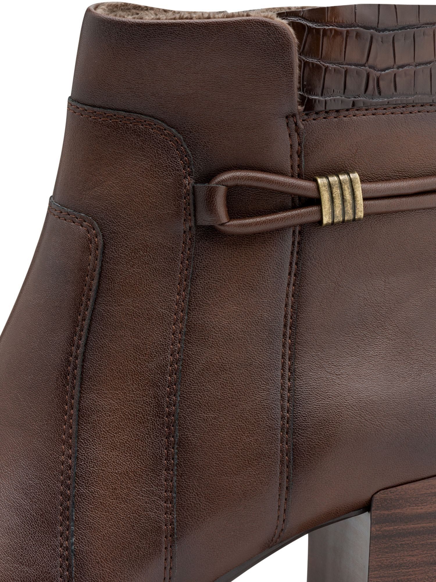 Jana Vegan, Removable Sock, Mehrweite mit Blockabsatz Stiefelette Vegan
