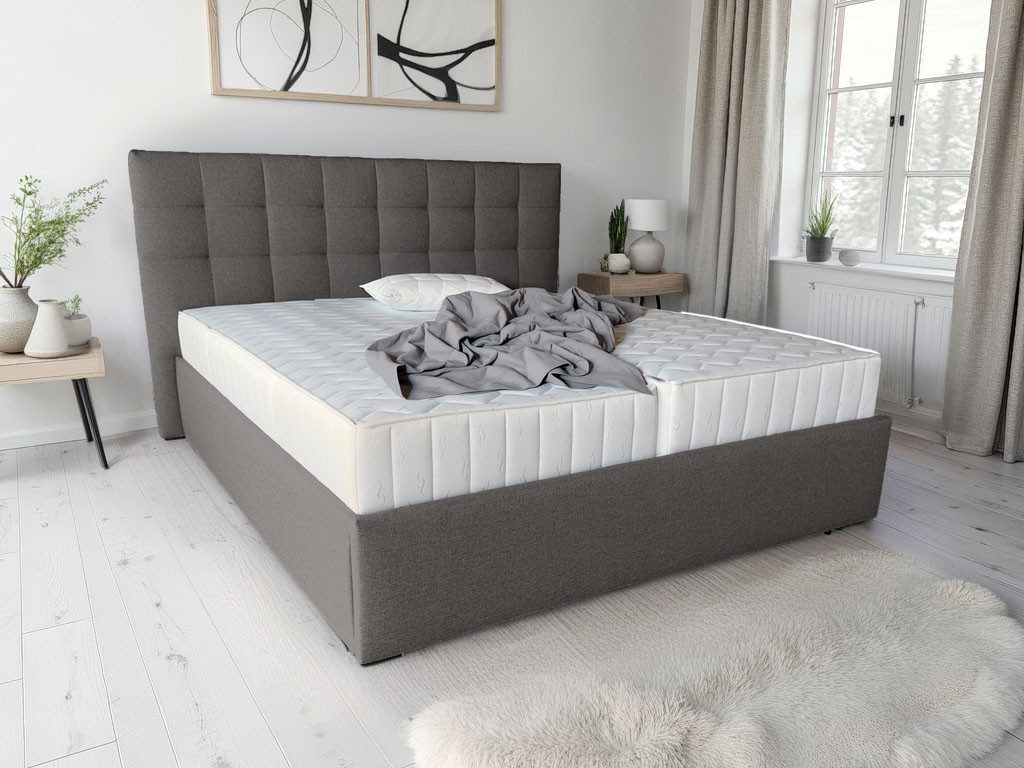 COLLECTION AB Polsterbett CLASSIC mit stabilem Rahmen und schönem Bezug (180 cm x 200 cm), Wahlweise mit Lattenrost und 4 Farben zur Auswahl – Bild 5 von 5