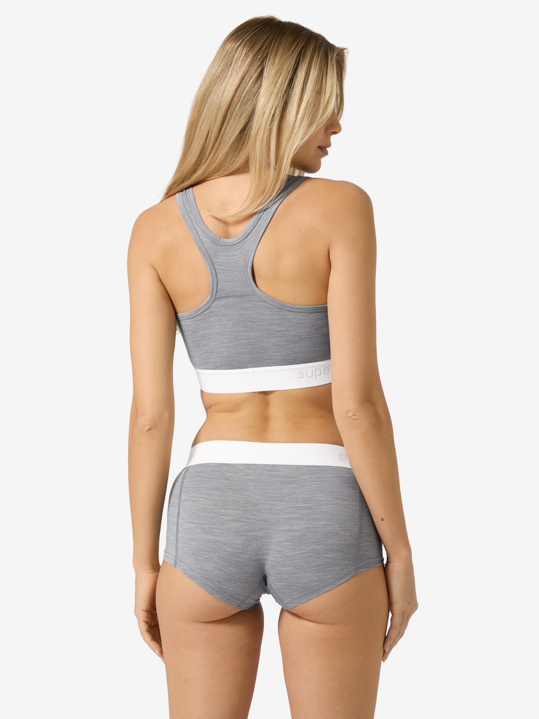 SUPER.NATURAL Sport-BH für Damen, nachhaltig, Merino W BIO SEMPLICE BRA bio, atmungsaktiv