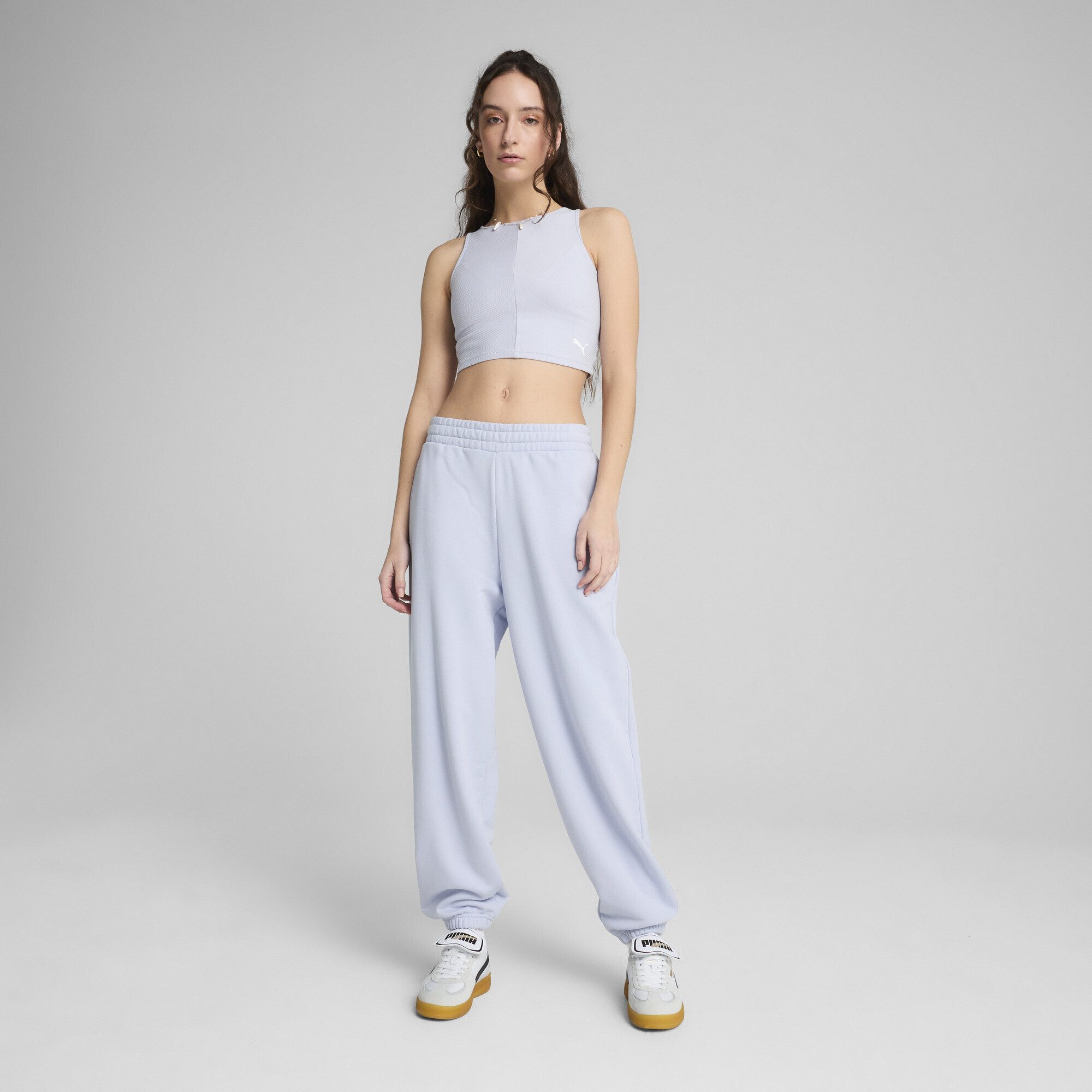 PUMA T-Shirt "WARDROBE ESS Geripptes Crop-Top Damen" günstig online kaufen