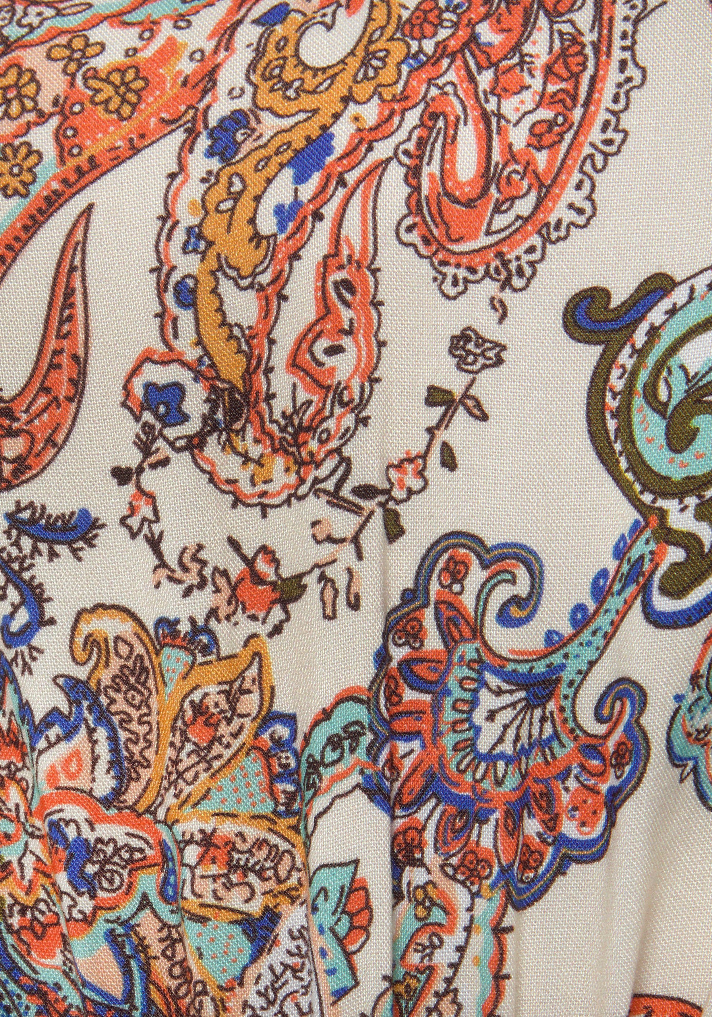 Vivance Druckkleid mit Paisleydruck und Taschen, langärmliges Sommerkleid, Freizeitkleid