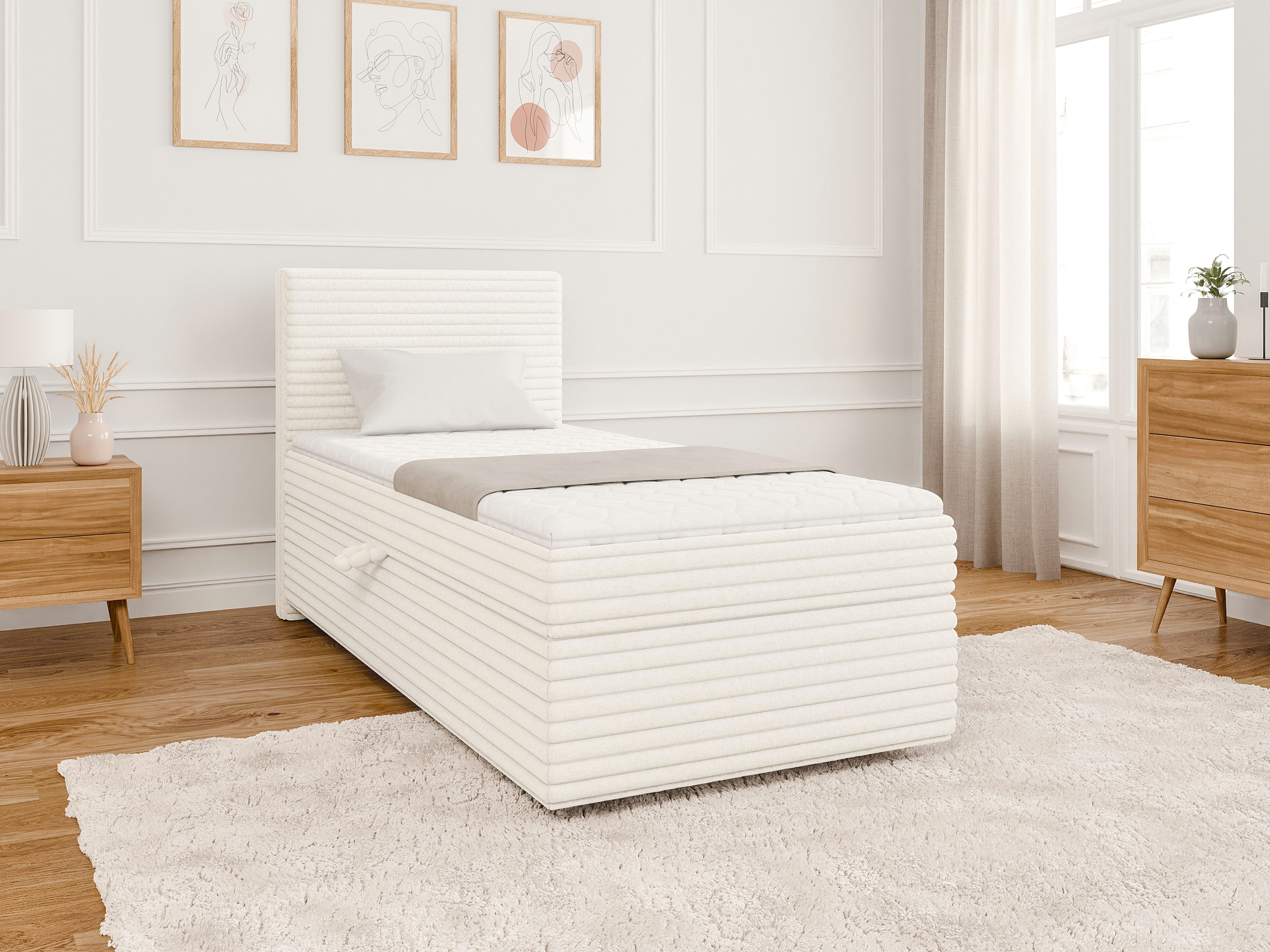 S-Style Möbel Boxspringbett Jasper mit Topper günstig online kaufen