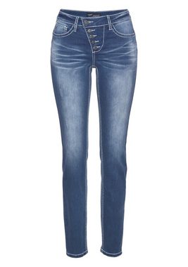 Arizona Slim-fit-Jeans Heavy Washed - Shaping Mid Waist