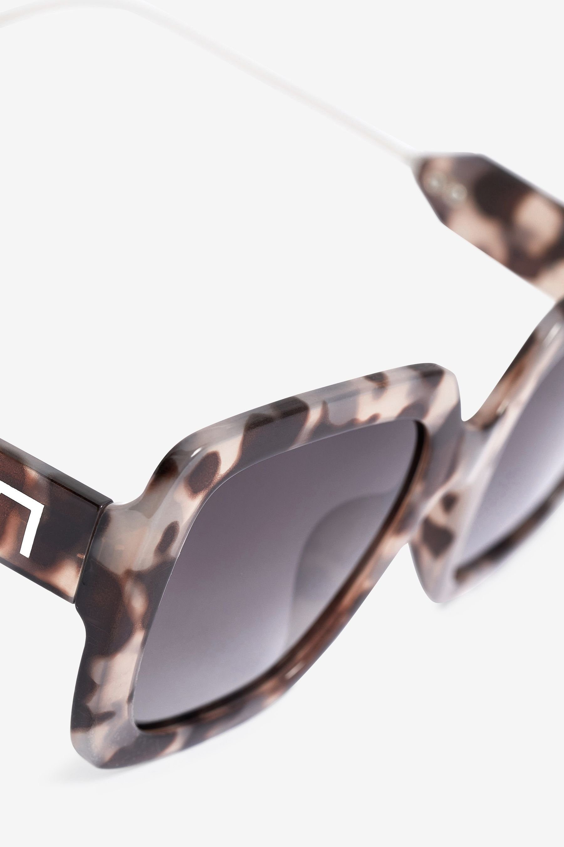 Metallbügeln Mittelgroße Sonnenbrille Grey Next Sonnenbrille (1-St) mit eckige