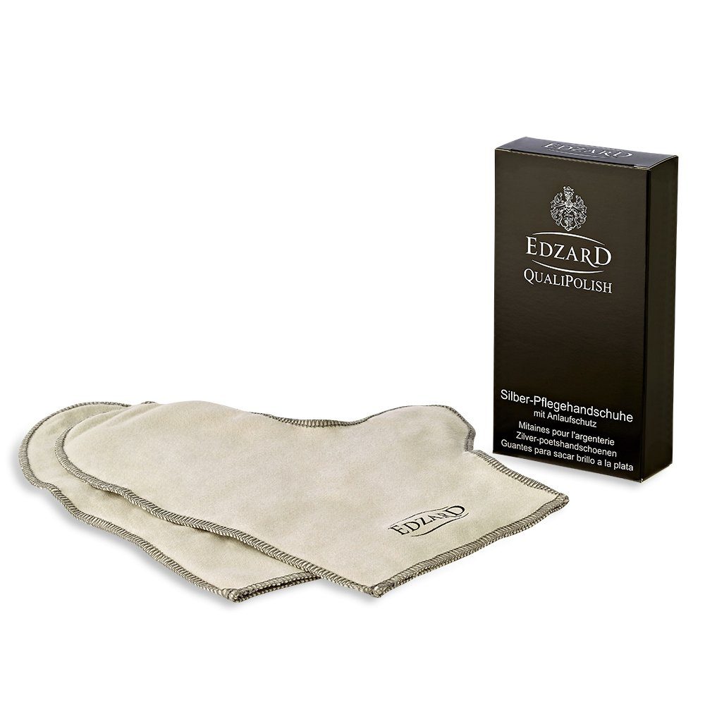 EDZARD Reinigungs-Set Silber-Pflegehandschuhe
