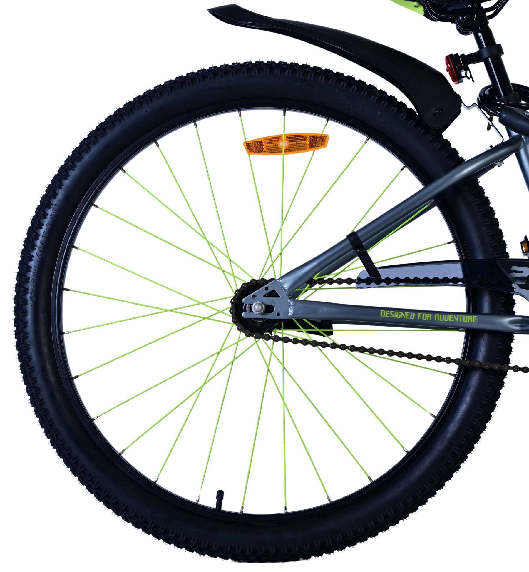 Volare Kinderfahrrad Volare Rocky Kinderfahrrad für Jungen - 26 Zoll in Grün, Vorderradbremsen, höhenverstellbarer Sattel, Aluminiumfelgen