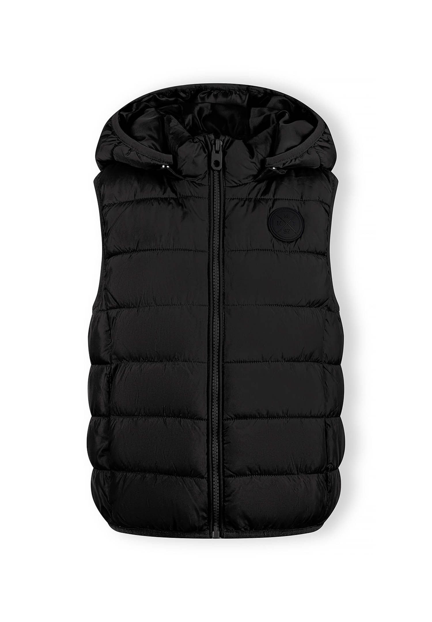 MINOTI Steppweste Weste mit Badge und Kapuze zum Abnehmen  (2y-14y) günstig online kaufen