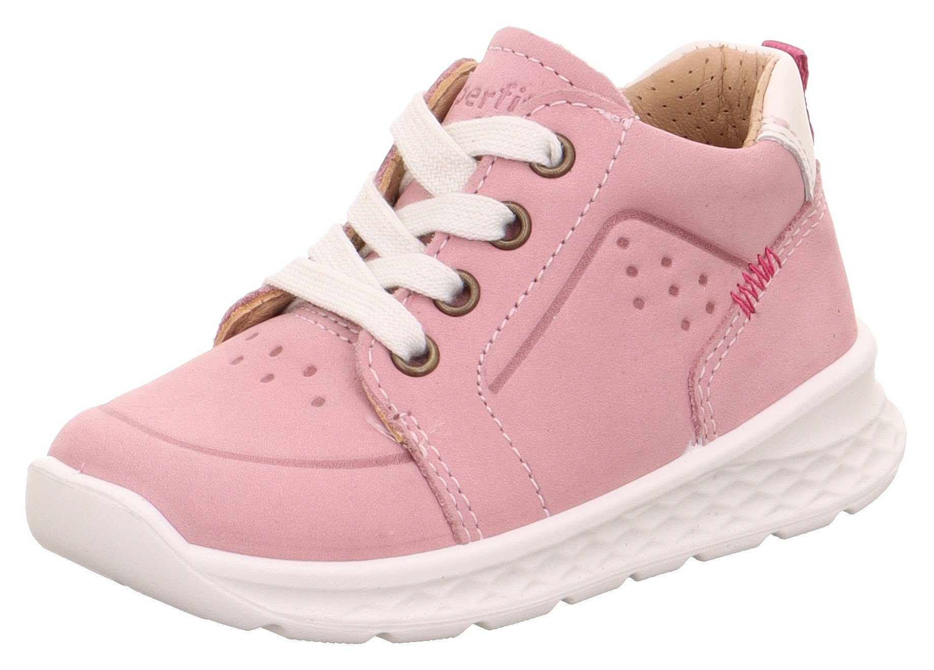 Superfit BREEZE WMS: Mittel Lauflernschuh Sneaker, Schnürschuh, Babyschuh mit weichem Lederfutter