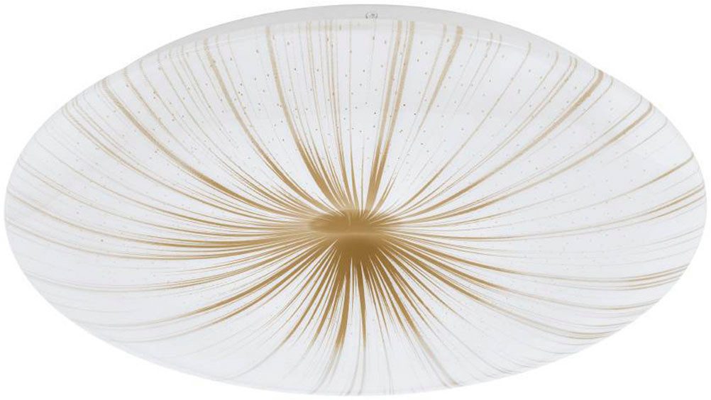 EGLO Deckenleuchte NIEVES 1, LED fest integriert, Warmweiß, Wohnzimmerlampe, Schlafzimmer, Küche, Flur, zeitloses Design