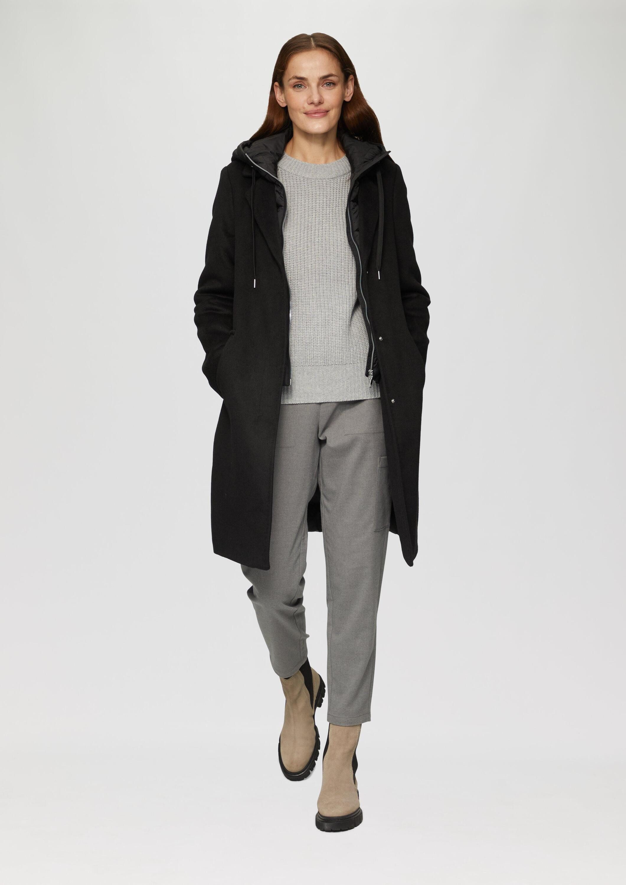 s.Oliver Wintermantel Outdoor-Mantel Mantel im Materialmix mit herausnehmba günstig online kaufen