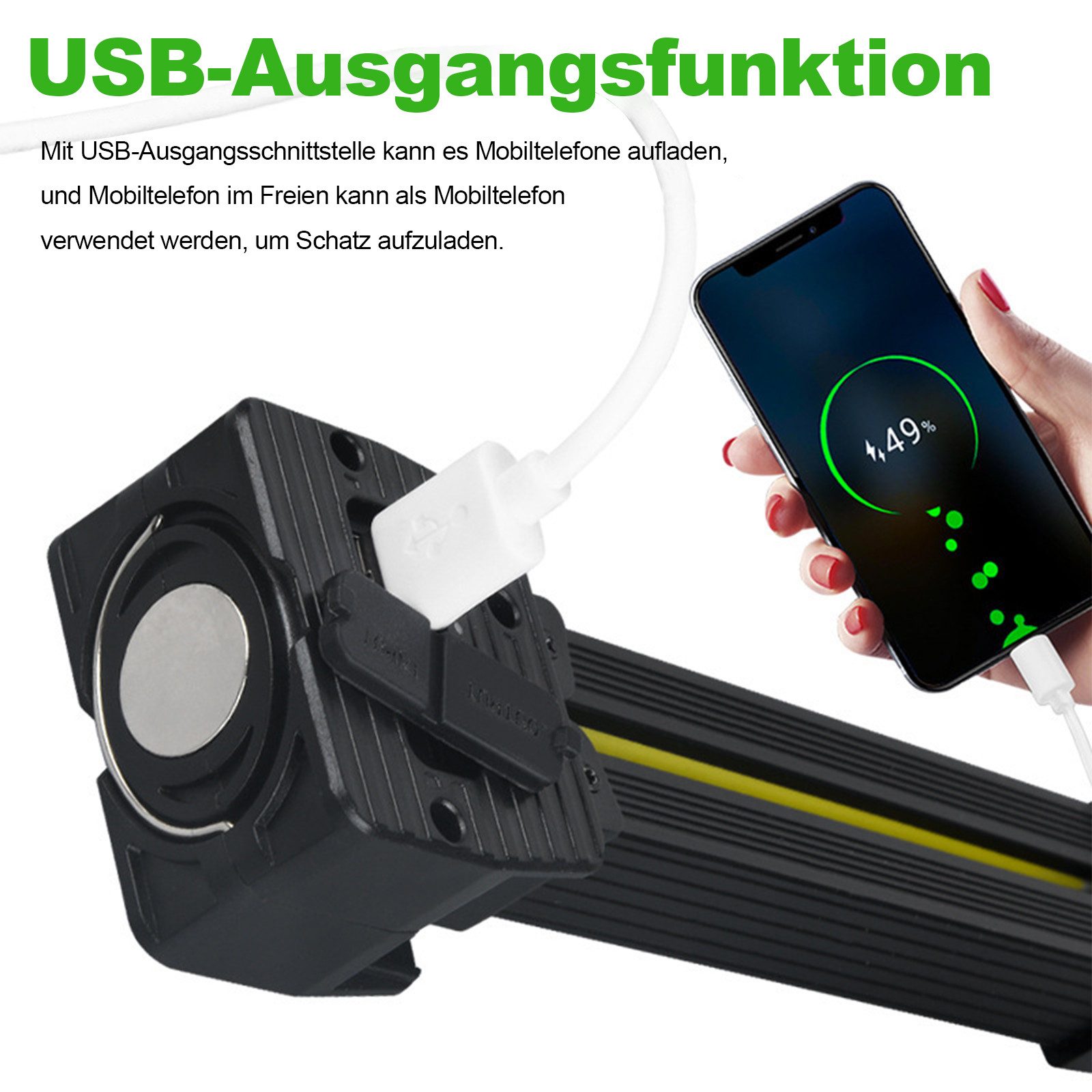 MODFU LED Arbeitsleuchte Fitnesslampe Tragbare Taschenlampe günstig online kaufen