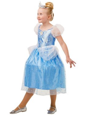 Rubie´s Kostüm Disney Prinzessin Cinderella Glitzerkostüm für Kin, Prinzessinnenkleid mit jeder Menge Glanz und Glitter