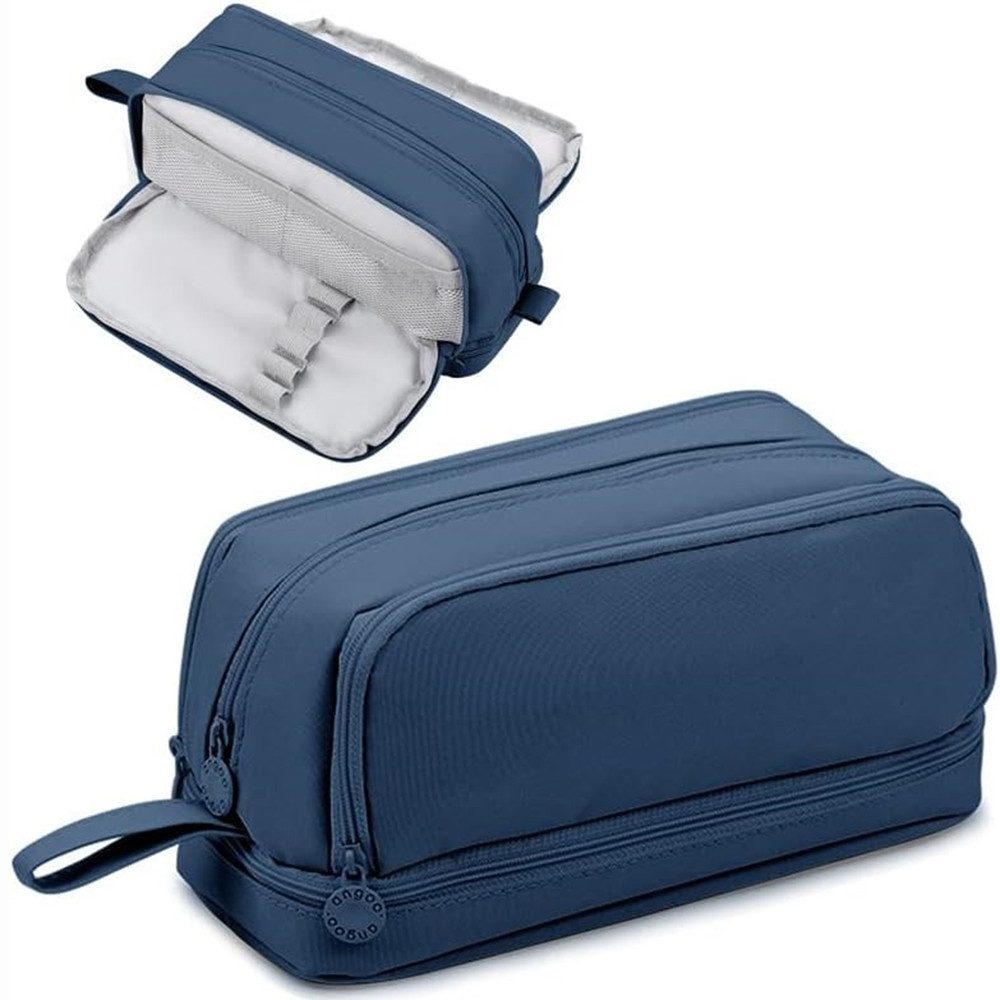 Agger Federmäppchen Federtaschen Mäppchen mit 3 Fächer Schulmäppchen, Große Kapazität Stiftetasche für Schule & Büro