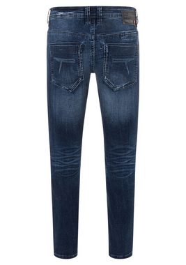 TIMEZONE Regular-fit-Jeans Regular Jeans Hose 5-Pocket Denim Pants Reißverschluss 6596 in Blau