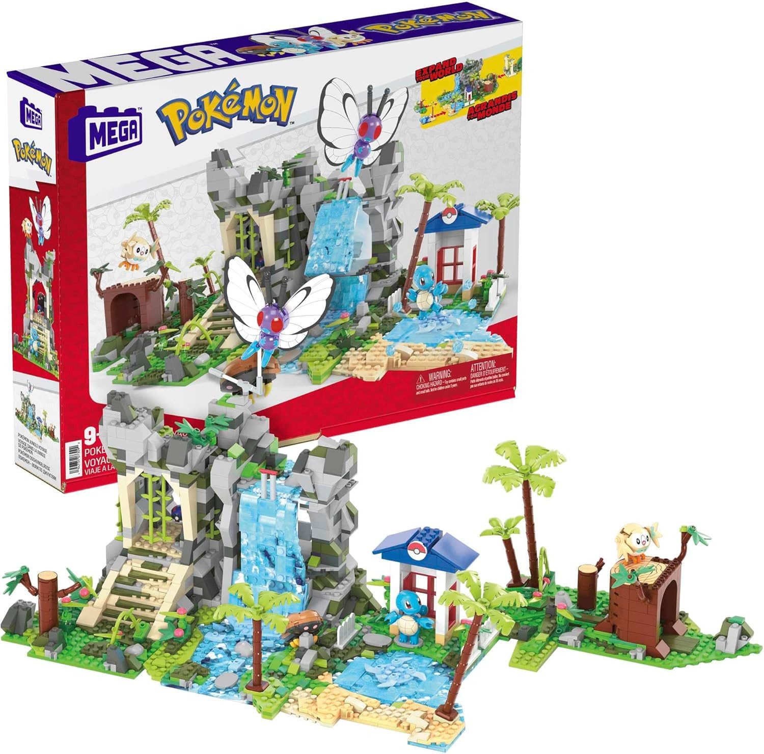 MEGA BLOKS Pokémon Ultimative Dschungelexpedition (HHN61) Spielbausteine, (1362 St)