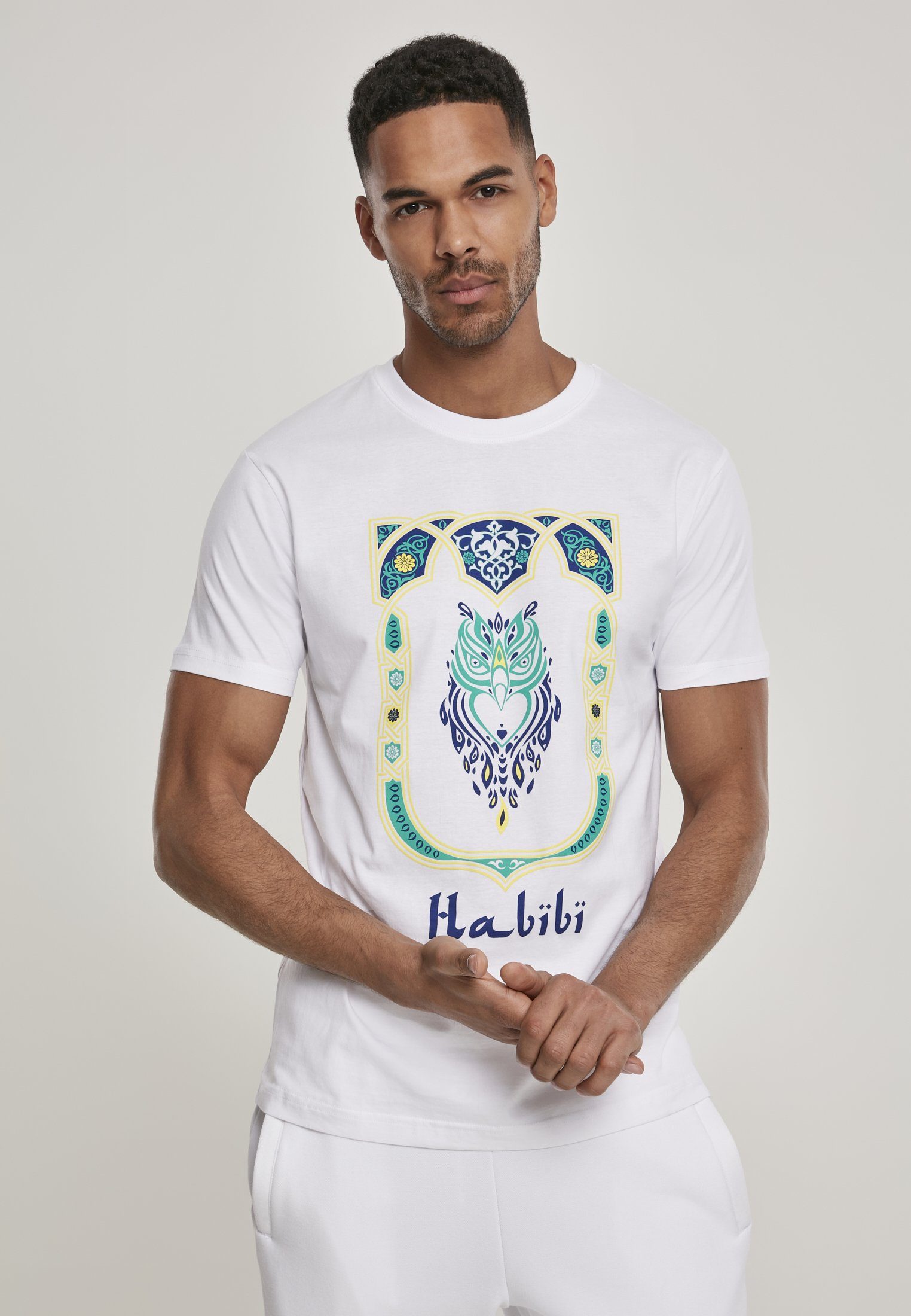 Habibi Tee Owl MisterTee (1-tlg) T-Shirt Herren