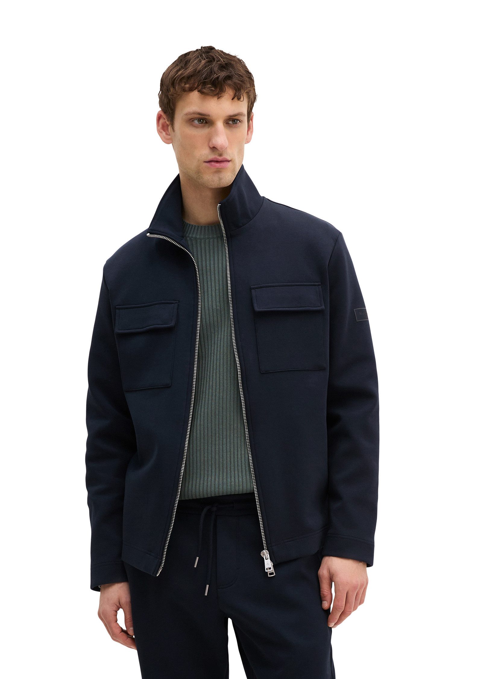Marc O'Polo Sweatjacke in hochwertigem Scuba-Interlock-Sweat günstig online kaufen