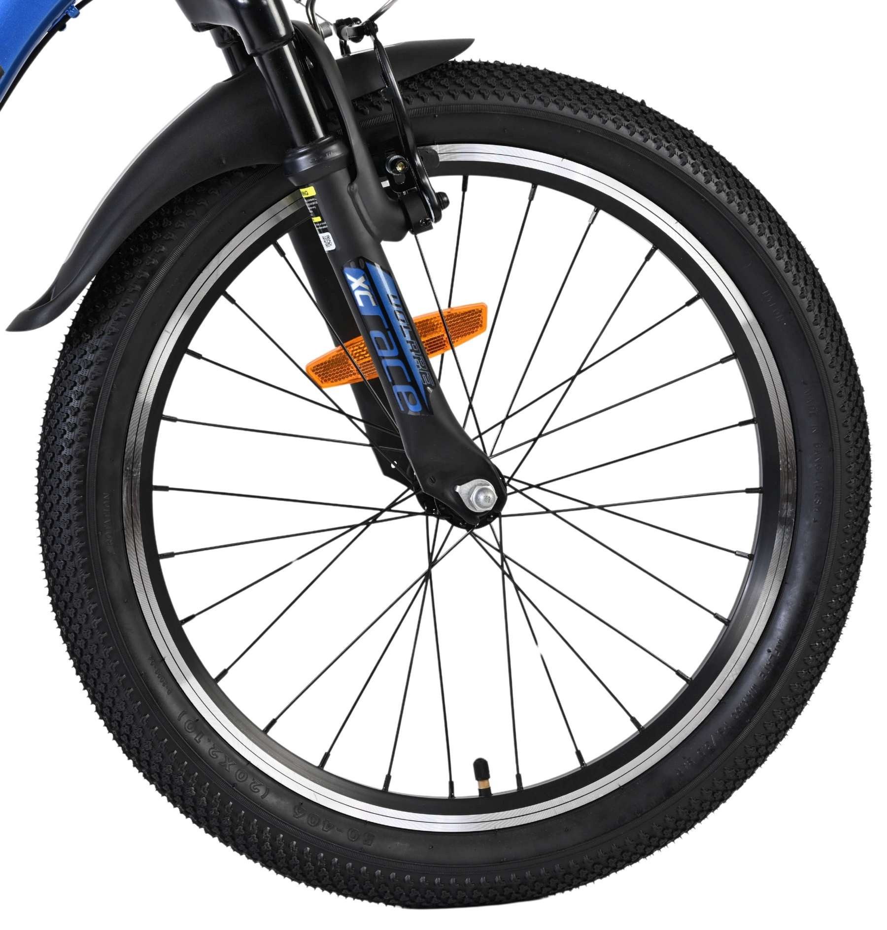 Volare Kinderfahrrad XC Race Kinderfahrrad - 20 Zoll - Nexus 3 - Blau/Grau, 3 kg; ohne Stützräder, ohne Korb
