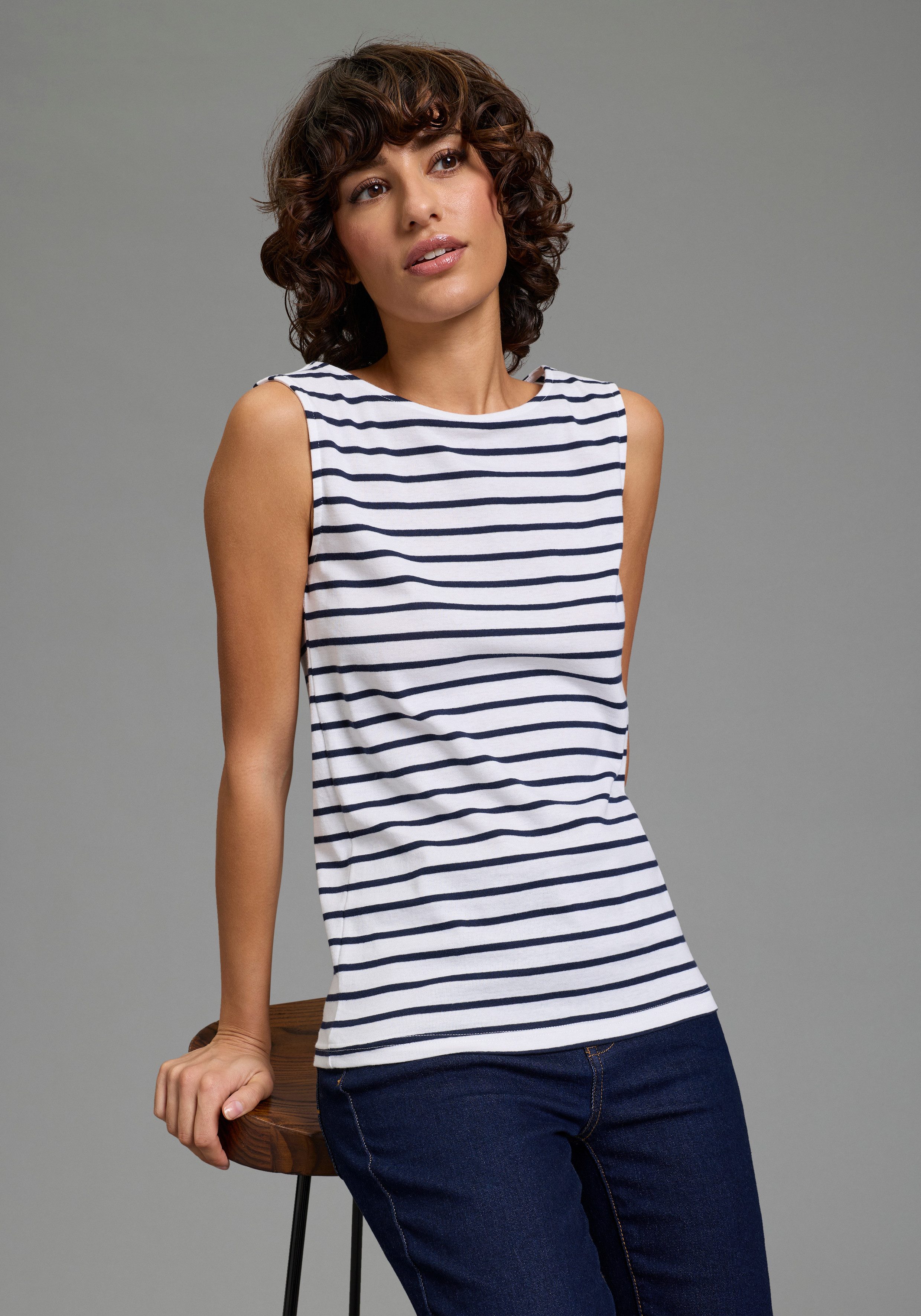 Flashlights Tanktop mit U-Boot Ausschnitt günstig online kaufen