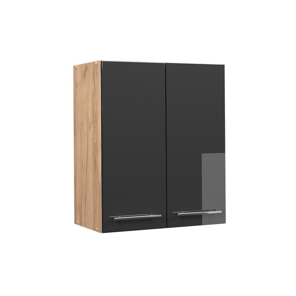Vicco Hängeschrank Fame-Line, Anthrazit Hochglanz/Goldkraft Eiche, günstig online kaufen