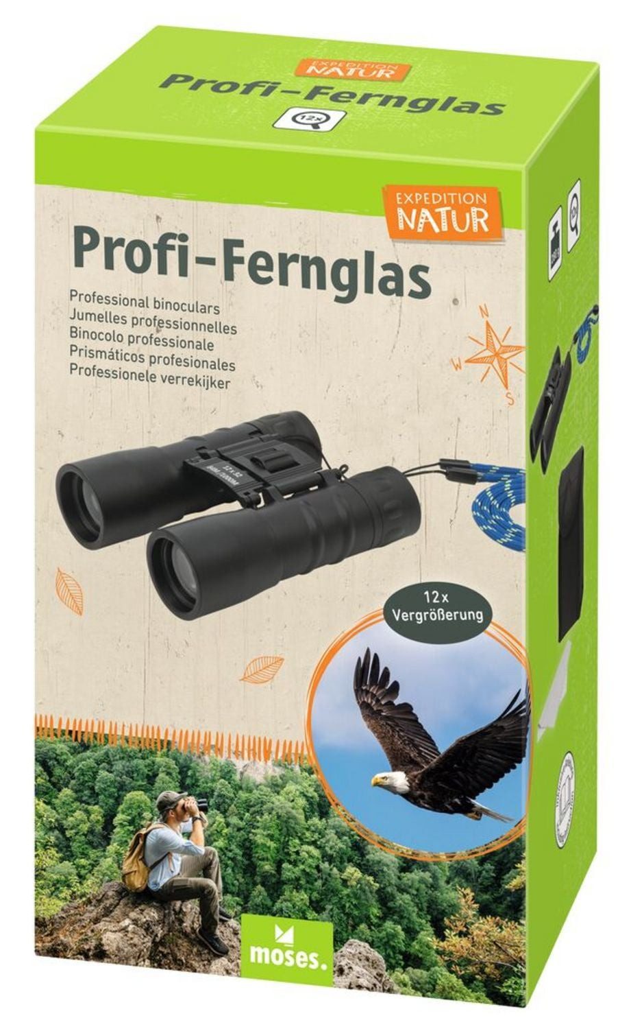 moses Spiel Expedition Natur Profi-Fernglas 12x32