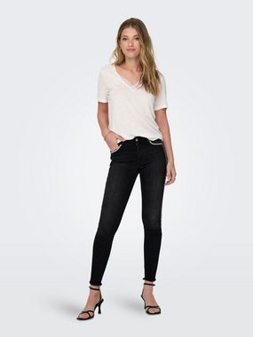 ONLY Skinny-fit-Jeans ONLBLUSH MW SKINNY DECO ANK RW REA0918