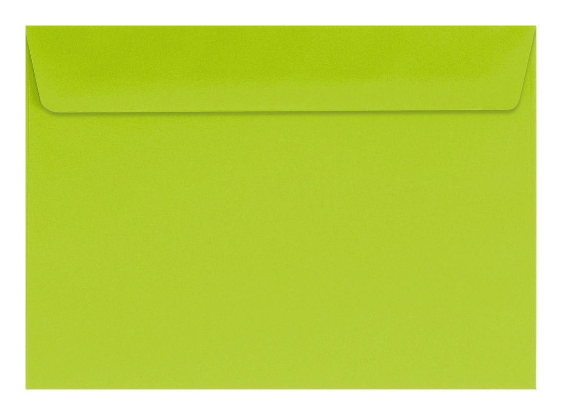 Livepac Office Briefumschlag 100 farbige Briefumschläge / Din C6 / Farbe: hellgrün