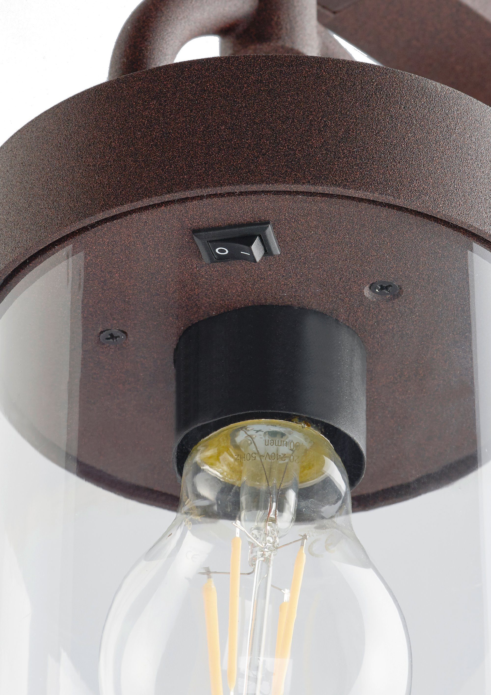 Außen-Stehlampe Sambesi, rostbraun Leuchtmittel TRIO ohne Leuchten