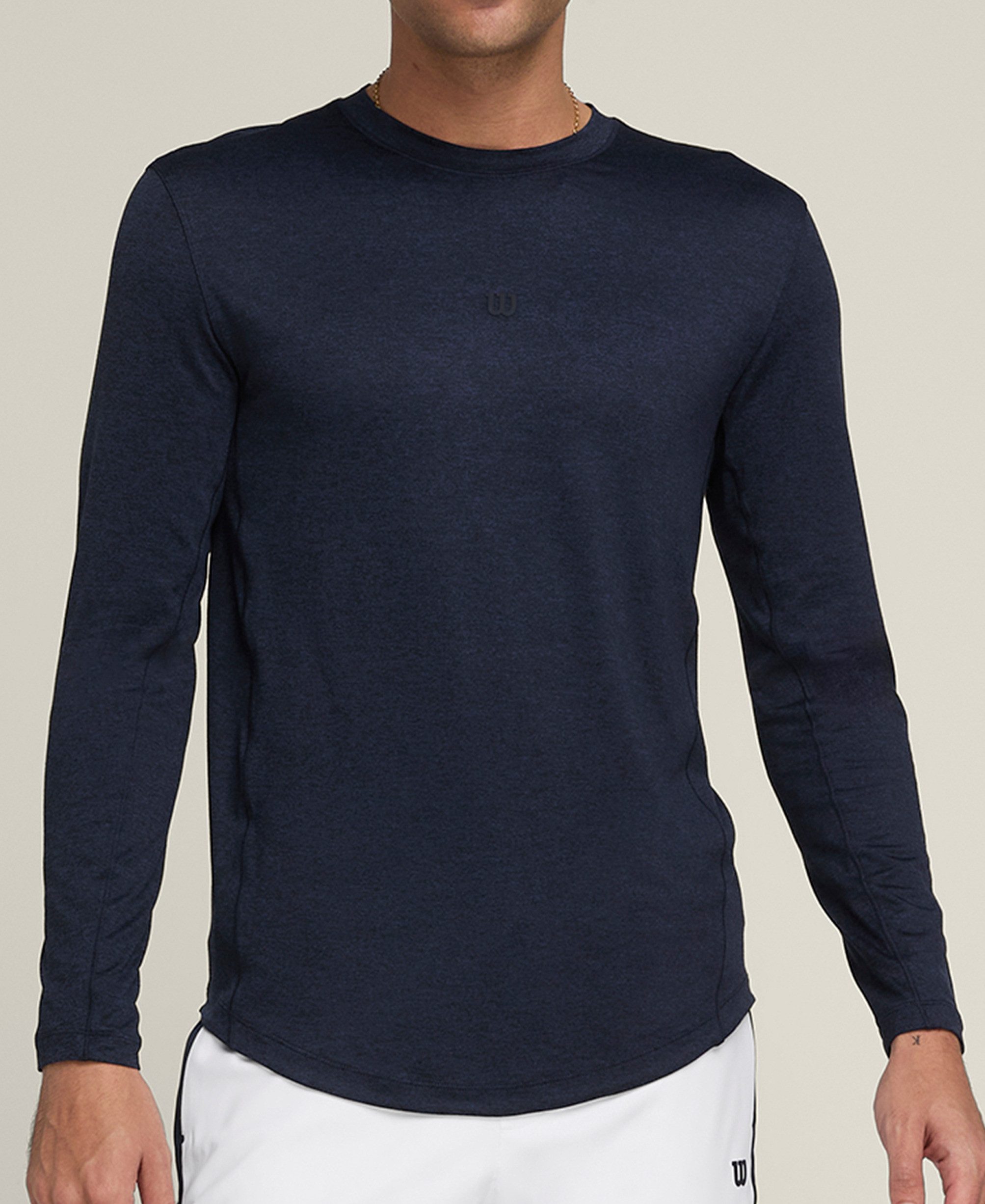 Wilson Tennisshirt Wilson Langarm Shirt Herren