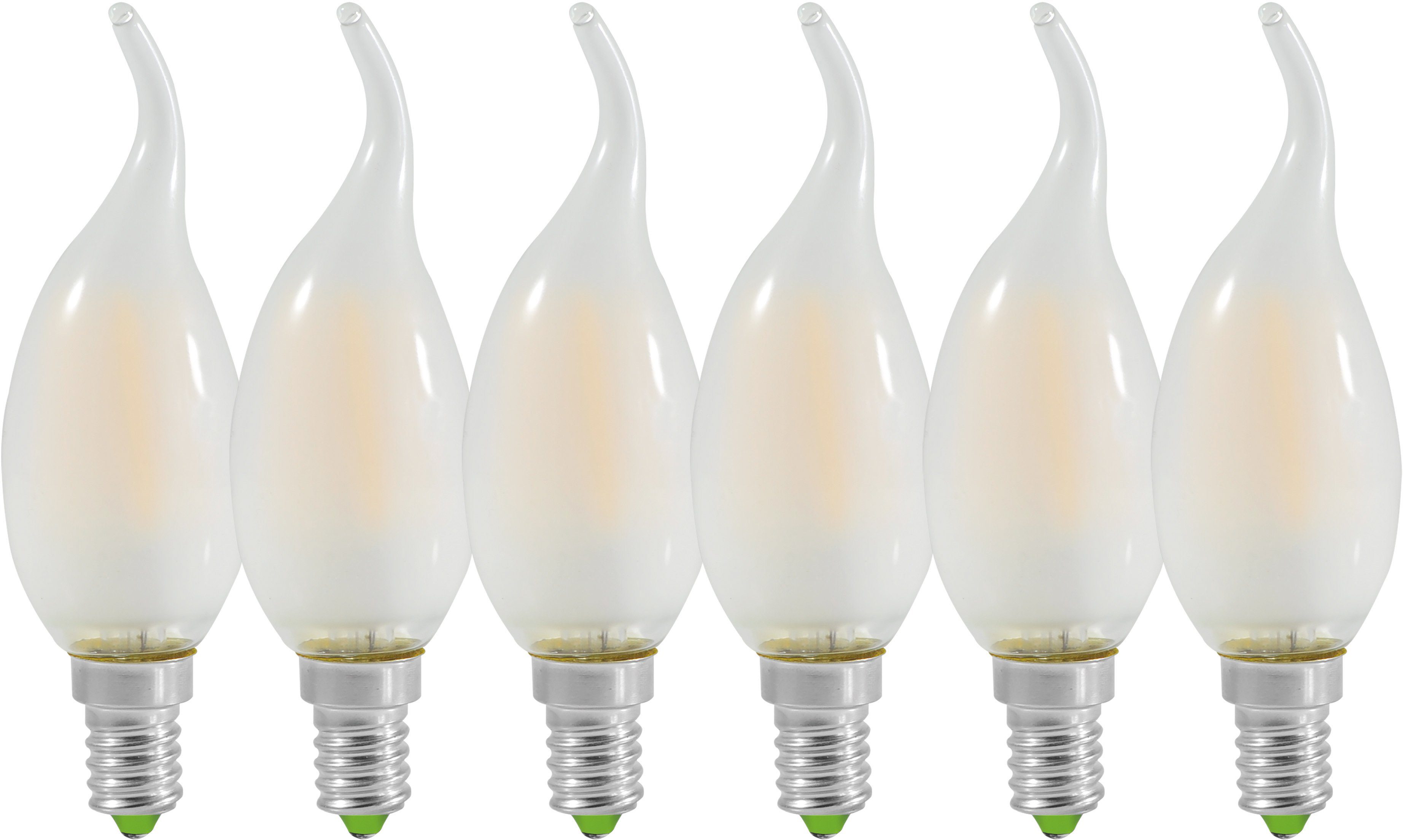 Näve LED-Leuchtmittel E14 Kerzenform 3,8 W 480 lm 6er Set 12,3 x 35 cm (H x günstig online kaufen