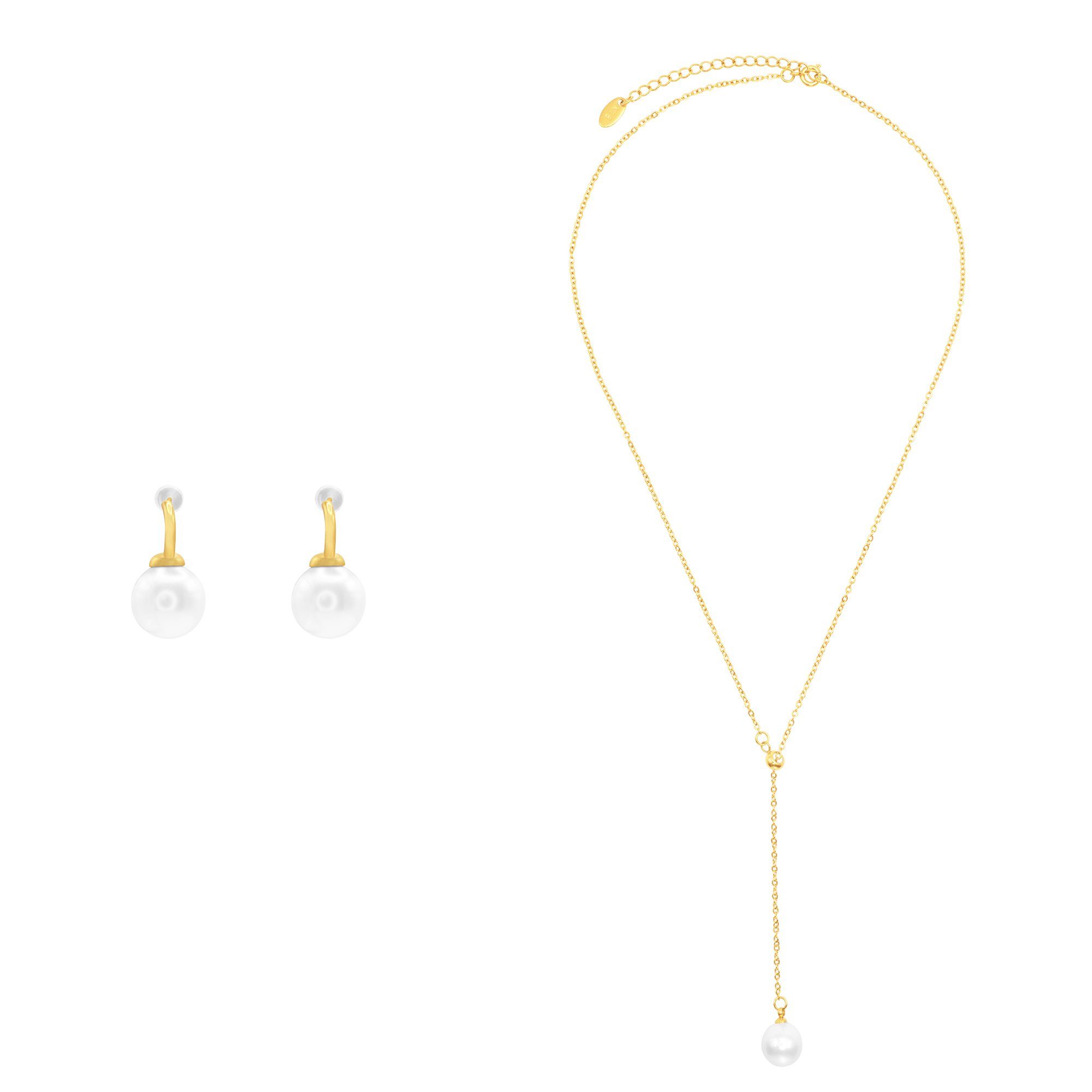 Heideman Collier Set Talisa goldfarben (inkl. Geschenkverpackung), Geschenkset Damen mit Halskette und Ohrring | Ketten ohne Anhänger