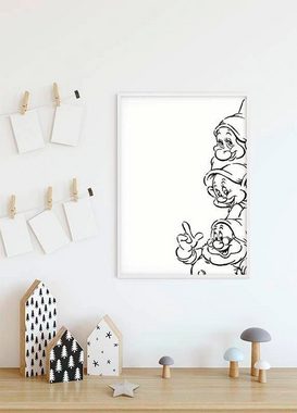 Komar Poster Snow White Dwarves, Disney (1 St), Kinderzimmer, Schlafzimmer, Wohnzimmer