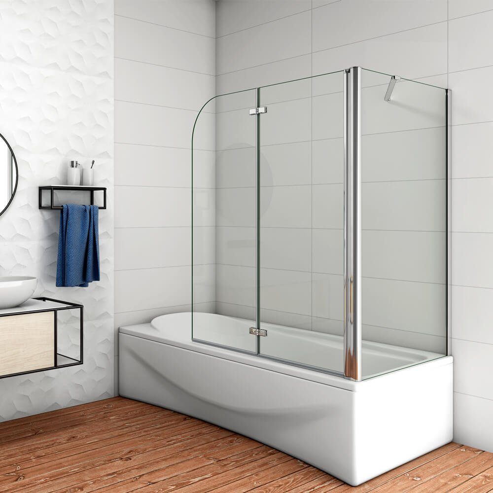 duschspa Badewannenaufsatz 140cm NANO Faltwand Duschwand günstig online kaufen